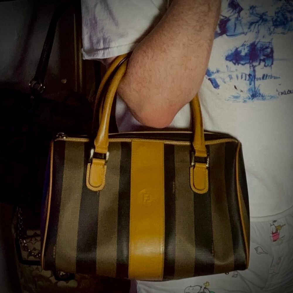 Vintage Fendi Pequin Boston Bag (1985)
